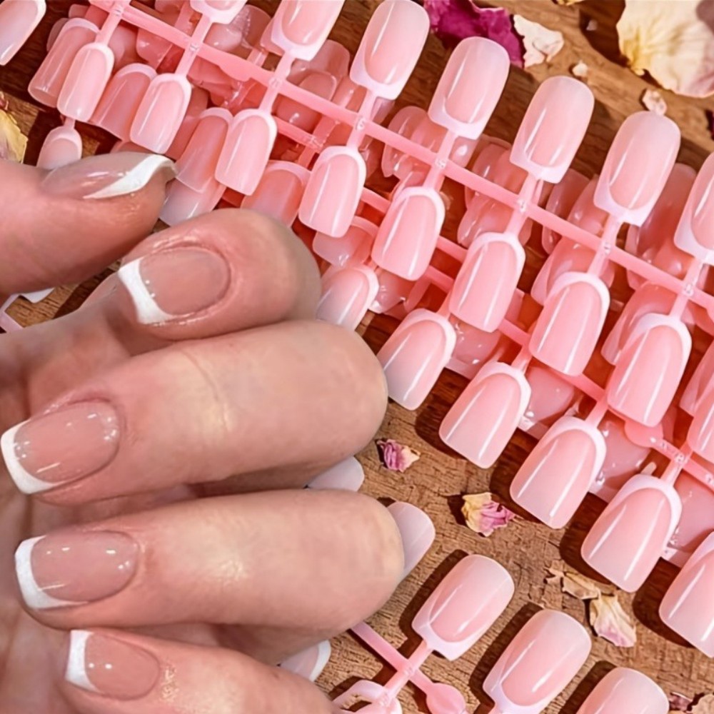 Nail Art Ombre - 120 шт. коротких квадратных накладных ногтей