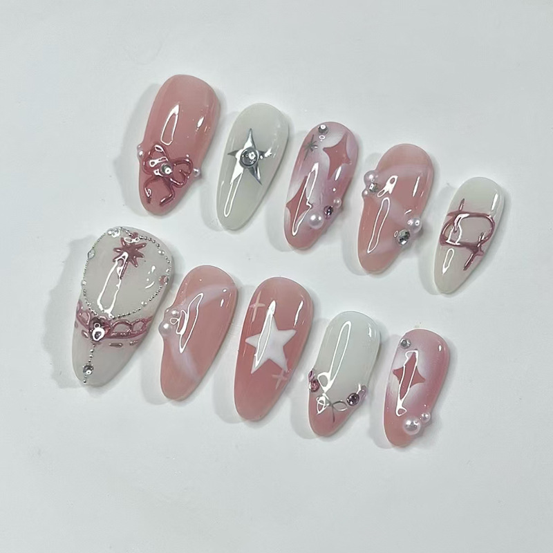 24 шт., набор коротких миндаль – обзор и цена Nail Art Ombre