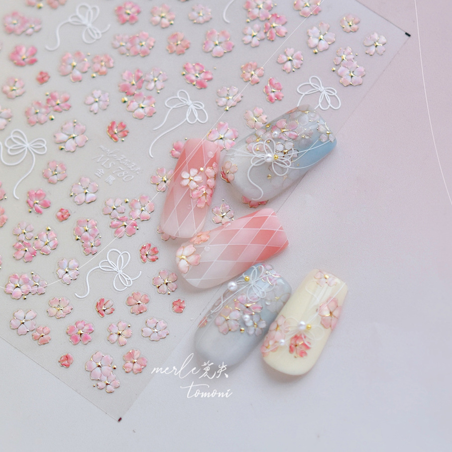 Наклейки для ногтей 5D с рисун – обзор и цена Nail Art Pink Soft