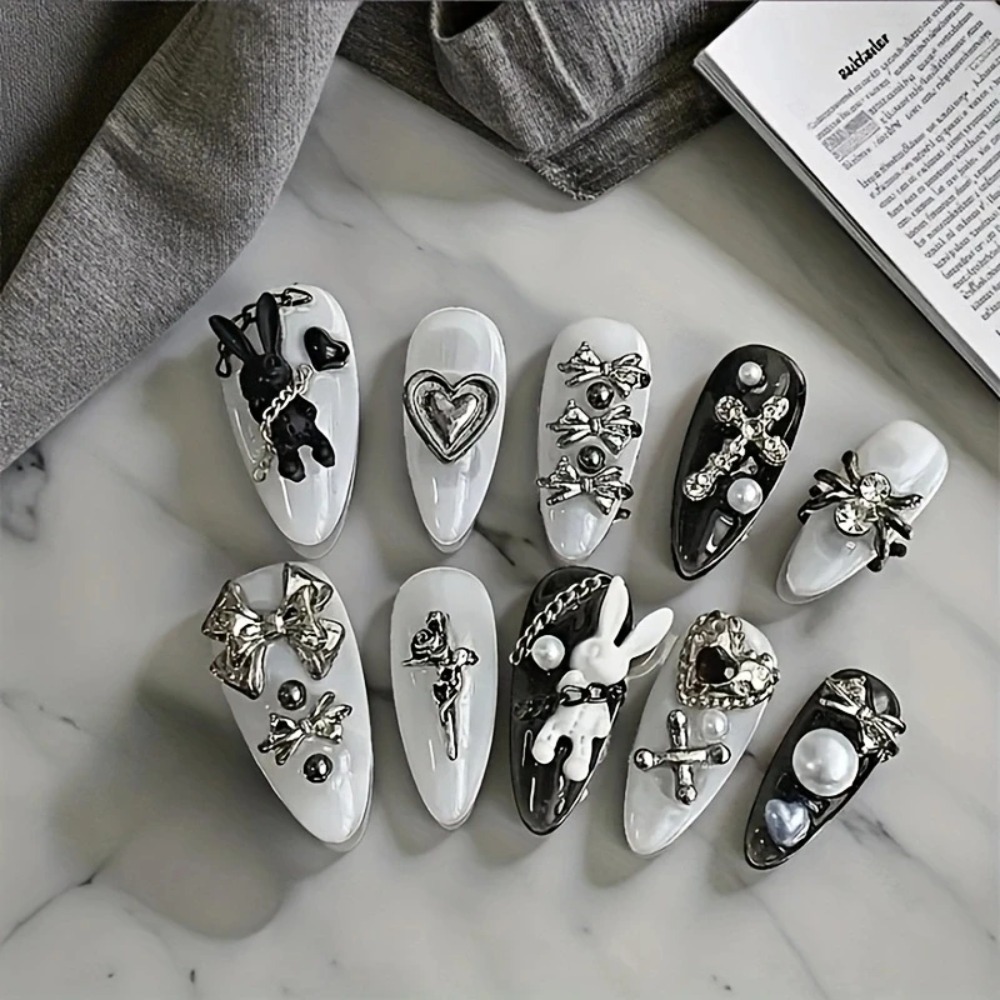 10 шт. персонализированных чер – обзор и цена Nail Art Gothic