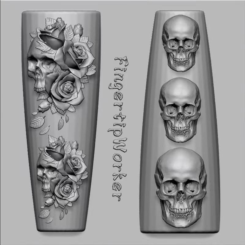 Набор из 2 силиконовых форм дл – обзор и цена Nail Art Gothic