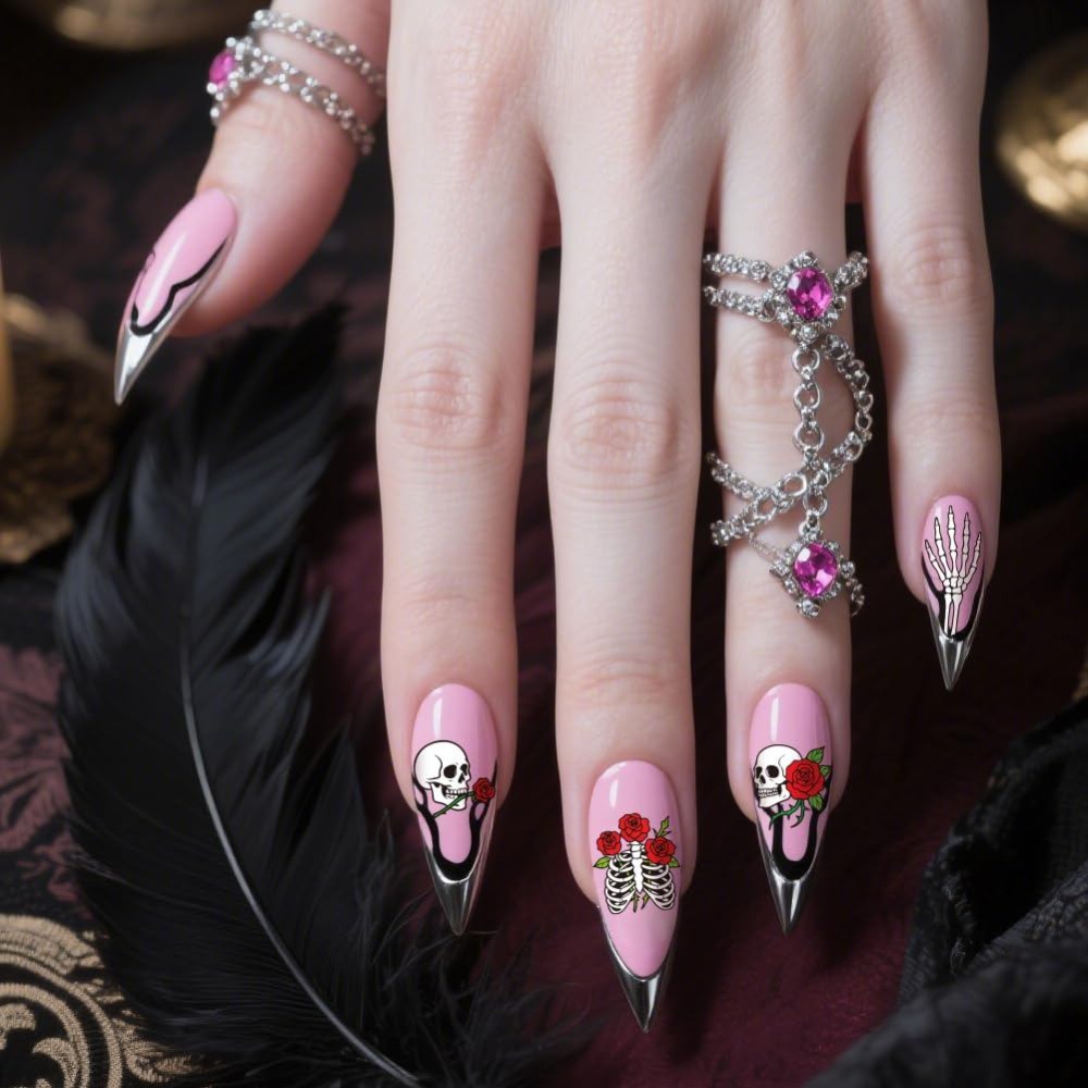 Набор из 3 трафаретов для стем – обзор и цена Nail Art Gothic