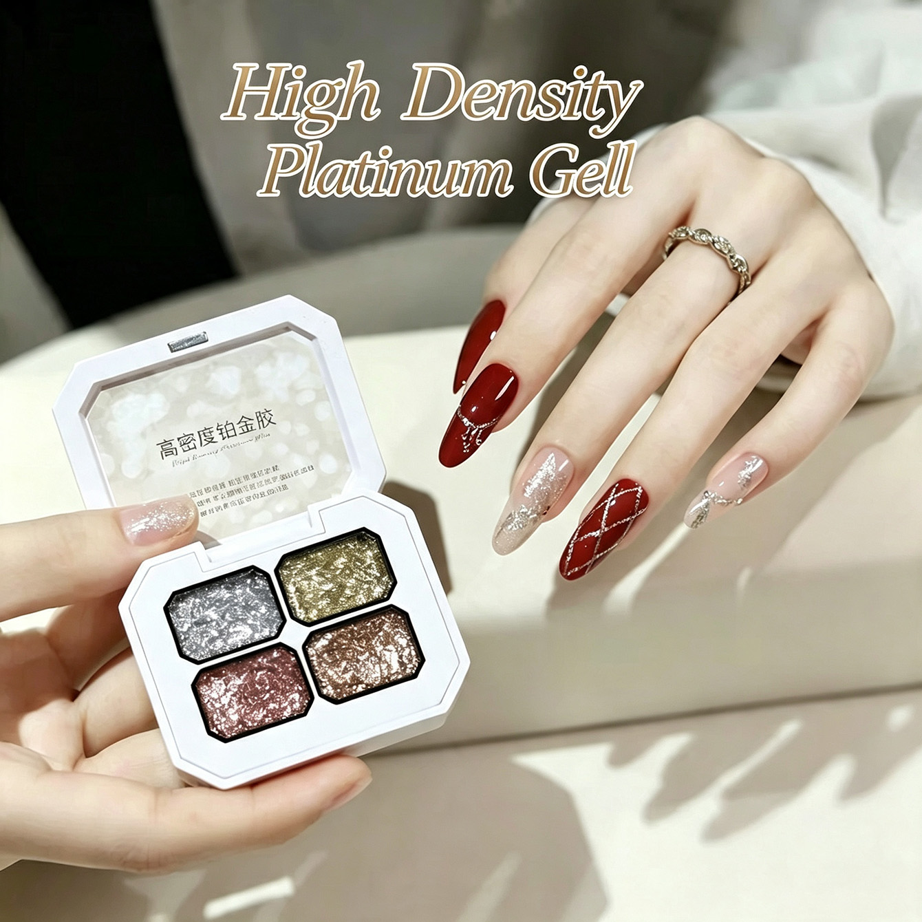 Палитра гель-красок MIANEL Chu – обзор и цена Nail Art Rose Gold