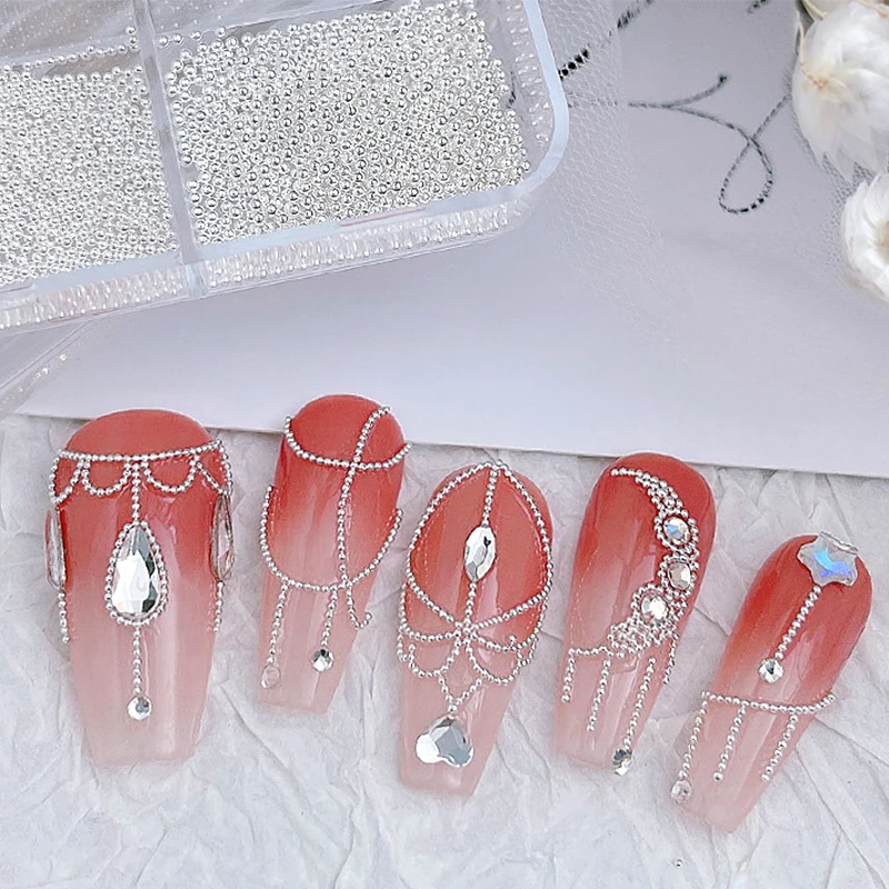 Бусины-кавайры для ногтей 0.4/ – обзор и цена Nail Art Rose Gold
