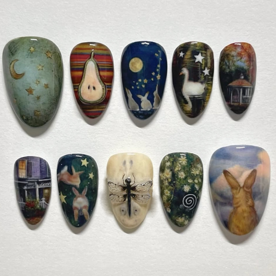 24 шт. темно-готические панк-н – обзор и цена Nail Art Gothic